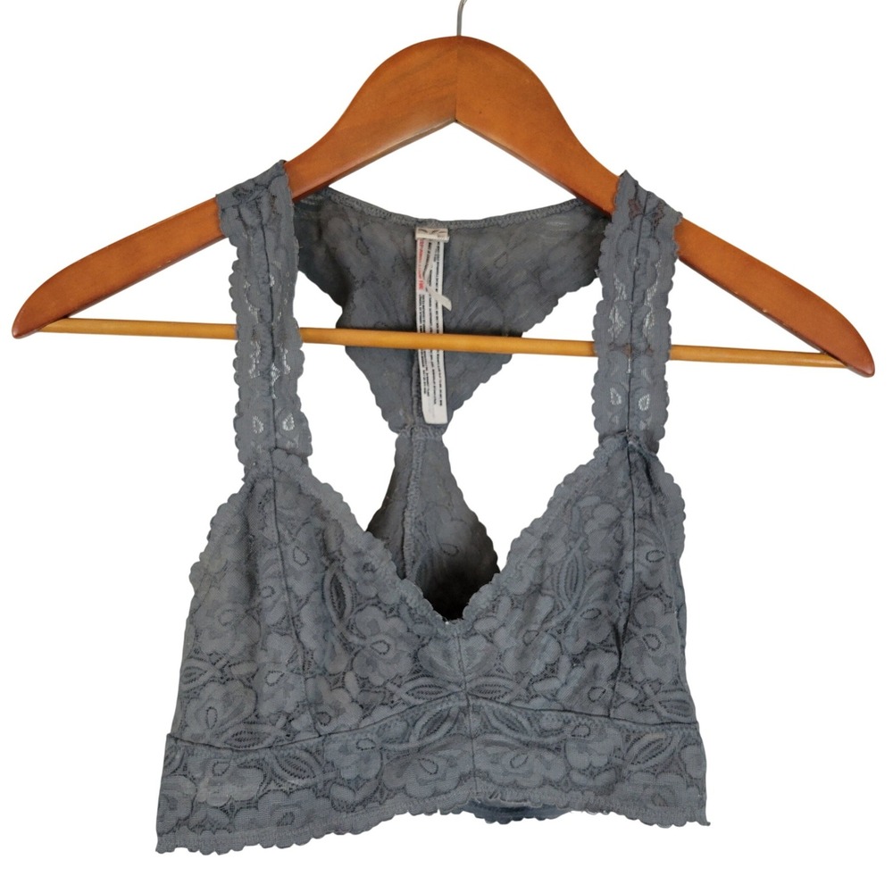 Intimately Free People Lace Bralette Gray‎ Size Small